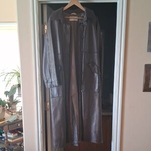 Oscar de la Renta Brown Leather Jacket